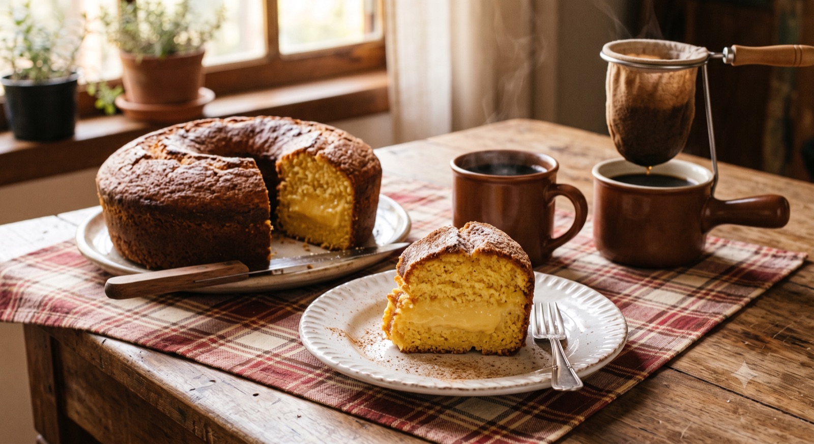 Bolo de Fubá Cremoso